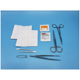 BUSSE GENERAL PURPOSE INSTRUMENT TRAYS - Tray, 4" Sharp/ Sharp Scissors & Straight 5" Mosquito Hemostat, Sterile, 20/cs  | Quantity - 1x CS