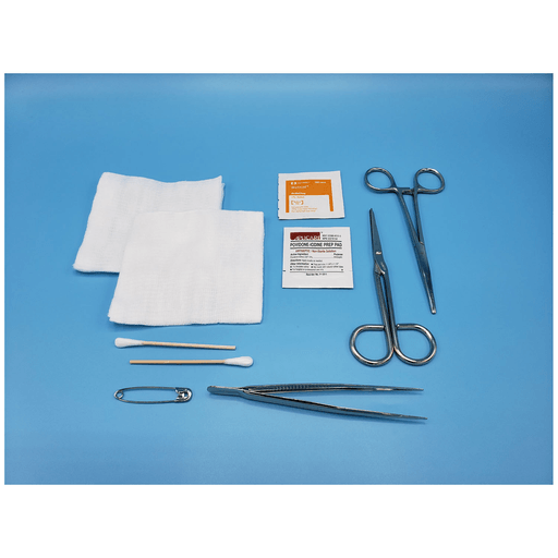 BUSSE GENERAL PURPOSE INSTRUMENT TRAYS - Tray, 4" Sharp/ Sharp Scissors & Straight 5" Mosquito Hemostat, Sterile, 20/cs  | Quantity - 1x CS