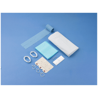 BUSSE POST MORTEM BAGS & KITS - Post Mortem Kit, White, Curved Zipper, 3 White Tags, 10/cs (56 cs/plt) | Quantity - 1x CS