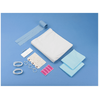 BUSSE POST MORTEM BAGS & KITS - Post Mortem Bag, Heavy Duty, White, Wraparound Side Zipper Along Edge of Bag, 3 White Tags, 10/cs | Quantity - 1x CS