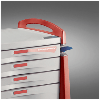 CAPSA HEALTHCARE AVALO MEDICAL CART ACCESSORIES - Upgrade, Am Handle Right, Emerg Red, Standard Cart (DROP SHIP ONLY) | Quantity - 1x EA
