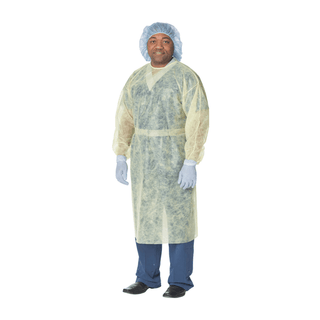 CARDINAL HEALTH ISOLATION AND COVER GOWNS - Cover Gown, SMS, with Ties, Yellow, Universal Size, 10/pk, 10 pk/cs(On Vendor Allocation - Availibility May Be Limited) | Quantity - 1x CS