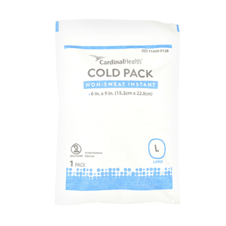 CARDINAL HEALTH HOT/COLD PACKS - Cold Pack, Non-Sweat, Large, 6" x 9", 12/cs(HAZMAT Fees Apply, cannot ship via Air or to AK, GU, HI, MP, PR, VI) | Quantity - 1x CS