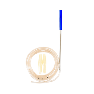 CARDINAL HEALTH JACKSON-PRATT SILICONE AND PVC ROUND DRAINS & SILICONE T-TUBE DRAINS - Round Silicone Drains with Trocar, 10FR, 1/8, Center Perforation, 10/bx, 8 bx/cs | Quantity - 1x CS