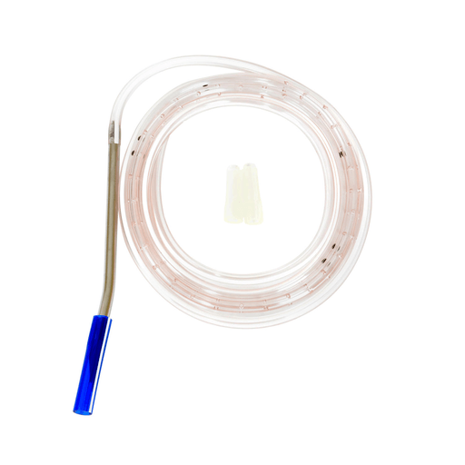 CARDINAL HEALTH JACKSON-PRATT SILICONE AND PVC ROUND DRAINS & SILICONE T-TUBE DRAINS - Round Silicone Drains with Trocar, 10FR, 1/8, Center Perforation, 10/bx, 8 bx/cs | Quantity - 1x CS