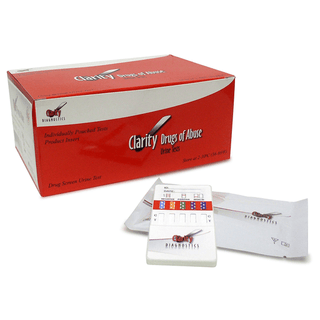 CLARITY DIAGNOSTICS DRUGS OF ABUSE - Dip Card, 5 Panel, AMP, COC, OPI2000 (OPI), PCP, THC, 25/bx | Quantity - 1x BX