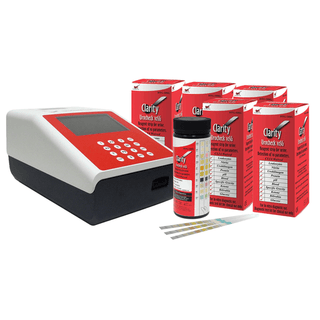 CLARITY DIAGNOSTICS URINALYSIS - Clarity Urine Analyzer PROMO, 4 Bottles of 10SG and 1 Bottle of Microalbumin.Creatinine Strips, 120C Analyzer, CLIA Waived (Not Available For Sale into Canada) (DROP SHIP ONLY) | Quantity - 1x EA