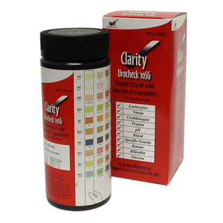 CLARITY DIAGNOSTICS URINALYSIS - Clarity Urocheck, 10SG, CLIA Waived, 100/bx | Quantity - 1x BX