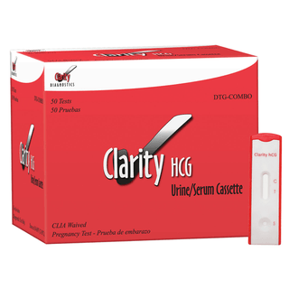CLARITY DIAGNOSTICS PREGNANCY - Clarity HCG Combo Cassette, CLIA Waived, 50/bx | Quantity - 1x BX