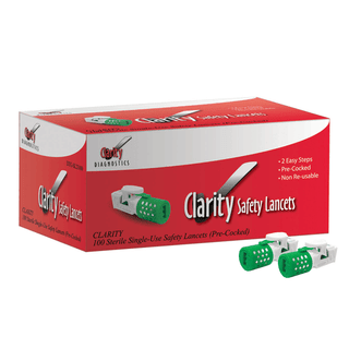 CLARITY DIAGNOSTICS GLUCOSE - Clarity Safety Lancets, 23G, 200/bx | Quantity - 1x BX