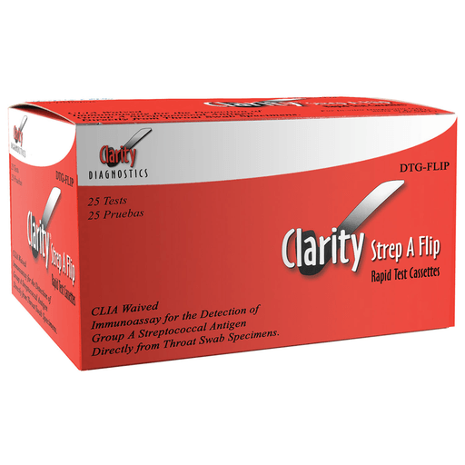CLARITY DIAGNOSTICS INFECTIOUS DISEASE - Clarirty Strep A Flip Cassette, Waived 25/bx | Quantity - 1x BX