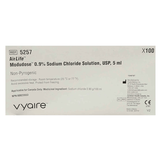 AIRLIFE MODUDOSE UNIT DOSE SALINE - Saline, 5ml, 100/ bx, 10 bx/cs (US Only) | Quantity - 1x CS