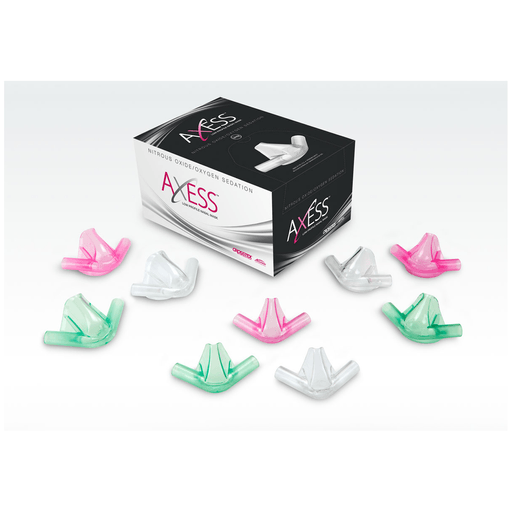 CROSSTEX ACCUTRON AXESS LOW PROFILE NASAL MASK - Nasal Mask, Large, Birthday Bubblegum, 24/bx | Quantity - 1x BX