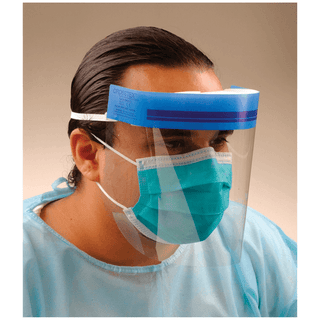 CROSSTEX FACE SHIELD - Face Shield, Elastic Headband, Clear, 24/bx | Quantity - 1x BX