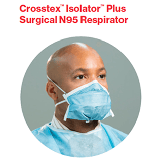CROSSTEX ISOLATOR DUCKBILL SURGICAL N95 RESPIRATOR - Duckbill Surgical N95 Respirator, 50/bx, 4 bx/cs (Item is Non-Returnable) | Quantity - 1x CS