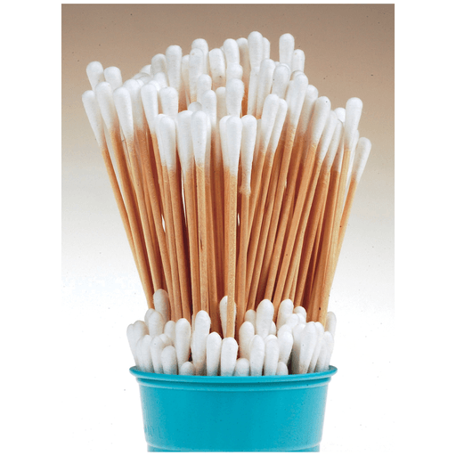 CROSSTEX PREMIUM COTTON TIPPED APPLICATORS - Applicator, 6", 100/bg, 10 bg/bx, 10 bx/cs | Quantity - 1x CS
