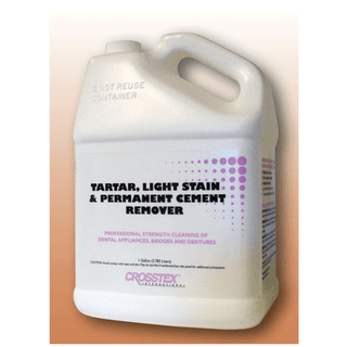 CROSSTEX TARTAR & STAIN REMOVER - Remover, Gal, 4/cs (HAZMAT Fees Apply, cannot ship via Air or to AK, GU, HI, MP, PR, VI) | Quantity - 1x CS