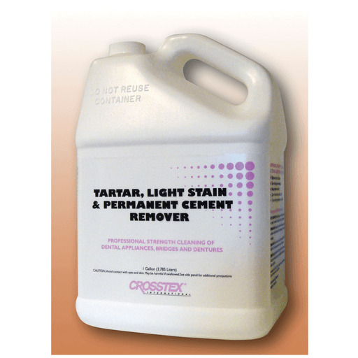 CROSSTEX TARTAR & STAIN REMOVER - Remover, Gal, 4/cs (HAZMAT Fees Apply, cannot ship via Air or to AK, GU, HI, MP, PR, VI) | Quantity - 1x CS