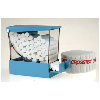 CROSSTEX DELUXE COTTON ROLL DISPENSER - Dispenser, 4" x 3.3" x 2", Blue, 1/ctn | Quantity - 1x CTN