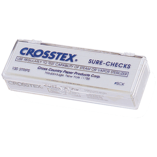 CROSSTEX SURE-CHECK STRIP - Strip, White, 3" x 6", 100/bx, 24 bx/cs | Quantity - 1x CS