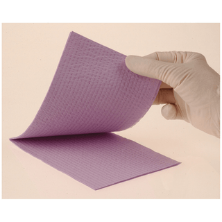 CROSSTEX ADVANTAGE 2 PLY TOWELS - Towel, 2-Ply Paper, Poly, 18" x 13", Aqua, 500/cs  | Quantity - 1x CS