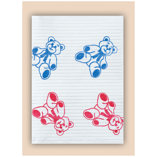 CROSSTEX ADVANTAGE PLUS 3 PLY TOWELS - Towel, 3-Ply Paper, Poly, 19" x 13", Teddy Bear, 500/cs | Quantity - 1x CS