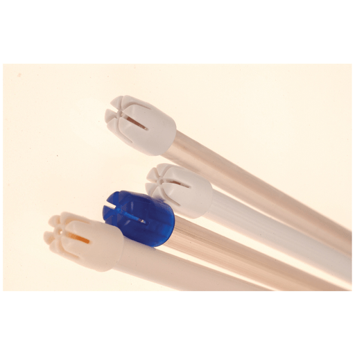 CROSSTEX ADVANTAGE SALIVA EJECTORS - Ejector, Non-Removable Tip, Advantage, Trans Blue/ Blue, 100/bg, 10 bg/ctn, 4 ctn/cs | Quantity - 1x CS