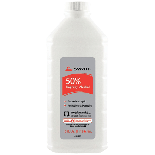 CUMBERLAND SWAN ALCOHOLIsopropyl Rubbing Alcohol, 50% ISO, 16 oz, 12/cs (86443) (Item is considered HAZMAT and cannot ship via Air or to AK, GU, HI, MP, PR, VI) | Quantity - 1x CS