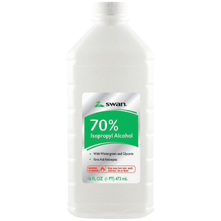 CUMBERLAND SWAN ALCOHOL - Ethyl Alcohol, 70%, 16 oz, 12/cs (132 cs/plt) (87643)  (HAZMAT Fees Apply, cannot ship via Air or to AK, GU, HI, MP, PR, VI)  | Quantity - 1x CS