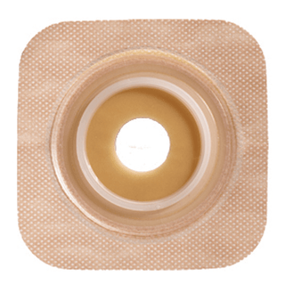 CONVATEC SURE-FIT NATURA TWO-PIECE STOMAHESIVE SKIN BARRIER - Skin Barrier with Tape Collar, Cut-to-Fit, White, 1 1/2" Flange, 4" x 4", 10/bx (Continental US Only) | Quantity - 1x BX