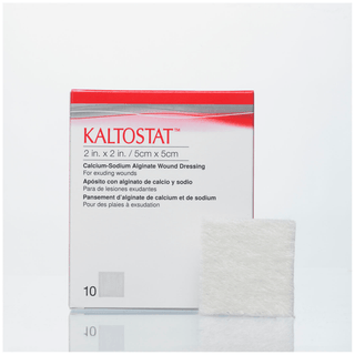 CONVATEC KALTOSTAT DRESSINGS - Calcium Alginate Dressing, Square, 2" x 2", Sterile, 10/bx (Continental US Only) | Quantity - 1x BX