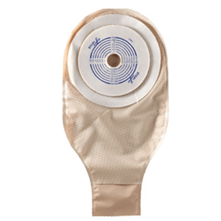 CONVATEC ACTIVELIFE ONE-PIECE DRAINABLE POUCH - One-Piece Drainable Pouch with Precut Stomahesive Skin Barrier, Tape Collar, 12" Pouch with 1-Sided Comfort Panel, Tail Clip, Opaque, 1 3/4" Stoma Opening, 10/bx | Quantity - 1x BX