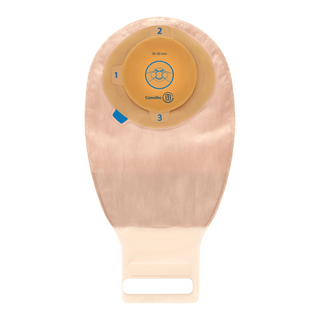CONVATEC ESTEEM + ONE-PIECE MOLDABLE DRAINABLE POUCH - Moldable Drainable Pouch, 2-Sided Comfort Panel, 12", Stomahesive Skin Barrier, Tail Closure, Filter, Tan, 13/16" x 1 3/16" Stoma, 10/bx | Quantity - 1x BX