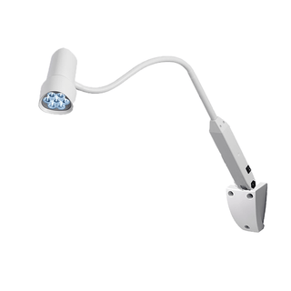 HALUX LED N50 Exam Light-3 P SX, Color Changing, Dimming, Gooseneck - Wall Mount | Quantity - 1x EA