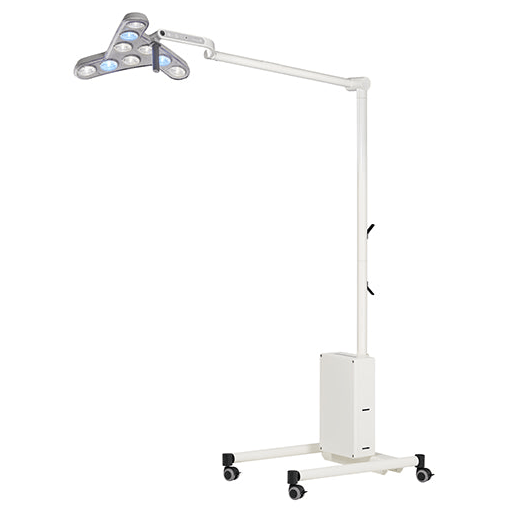 TRIANGO LED 100-1 F Minor Procedure Light, battery, 100,000 lux/1M, 4300K, CRI >96, four dimming levels. With roller stand. | Quantity - 1x EA