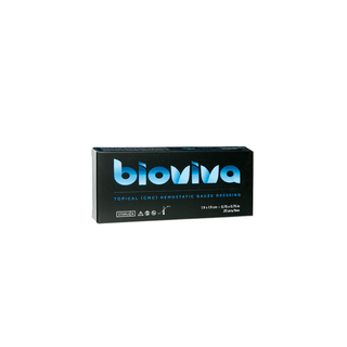 3D DENTAL BIOVIVA TOPICAL HEMOSTATIC GAUZE DRESSING - Bioviva Hemostatic Gauze (Gelfoam Comparable), 20/bx (Dual Dressing Per Each Blister Pack) (US Only, Excluding IN and ND) | Quantity - 1x BX