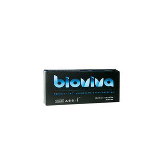 3D DENTAL BIOVIVA TOPICAL HEMOSTATIC GAUZE DRESSING - Bioviva Hemostatic Gauze (Gelfoam Comparable), 20/bx (Dual Dressing Per Each Blister Pack) (US Only, Excluding IN and ND) | Quantity - 1x BX