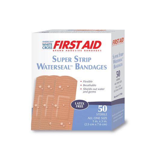 DUKAL WATERSEAL BANDAGES - Waterseal Adhesive Bandage, 1" x 3", Tan, Sterile, 50/bx, 24 bx/cs | Quantity - 1x CS