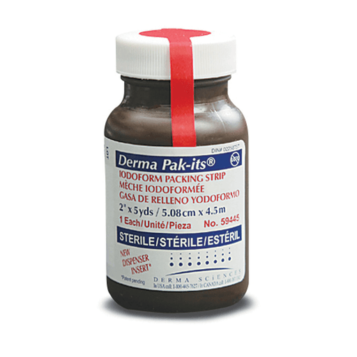 GENTELL PAK-ITS GAUZE PACKING STRIPSIodoform Packing Strip with Dispenser,, 2" x 5 yds, 12/cs | Quantity - 1x CS