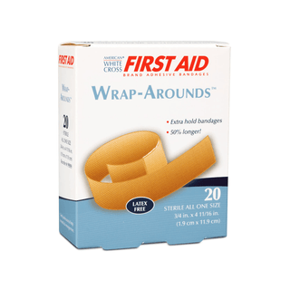 DUKAL FIRST AID ADHESIVE BANDAGES - Wrap-Around Adhesive Bandage, Fabric, Lightweight, " x 4-11/16", Sterile, 20/bx, 24 bx/cs | Quantity - 1x CS