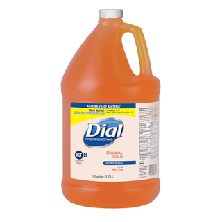 DIAL GOLD ANTIBACTERIAL LIQUID HAND SOAP - Gold Liquid Hand Soap, Antibacterial, 1 Gallon, 4/cs (48 cs/plt) (2340088047, 724716, 1937179) | Quantity - 1x CS