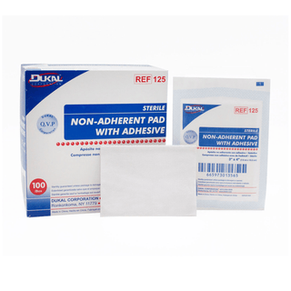 DUKAL NON-ADHERENT PADSNon-Adherent Pad Dressing with Adhesive, 3" x 4" , Sterile, 100/bx, 12 bx/cs | Quantity - 1x CS