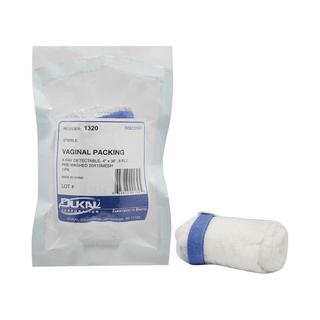 DUKAL SURGICAL GAUZE & PACKINGSection Sponge, Vaginal Packing, 4" x 36", Sterile 1s, 8-Ply, Prewashed, X-Ray Detectable, 2 x1  Mesh, 100/cs | Quantity - 1x CS