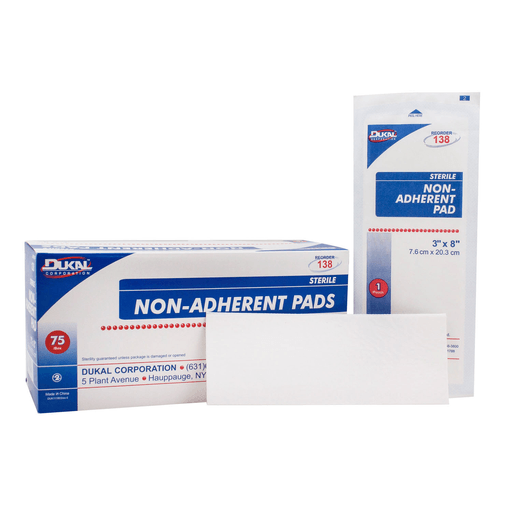 DUKAL NON-ADHERENT PADS - Non-Adherent Pad Dressing with Adhesive, 3" x 4" , Sterile, 100/bx, 12 bx/cs | Quantity - 1x CS