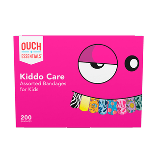 DUKAL ADHESIVE BANDAGES - Ouch Essentials Kiddo Care Adhesive Bandage Kit, Assorted, 200/bx, 12 bx/cs | Quantity - 1x CS