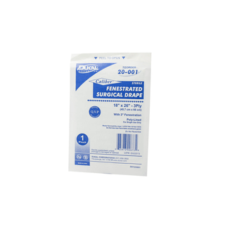 DUKAL SURGICAL DRAPES - Surgical Drape, Fenestrated, 18" x 26", Sterile, 1/pk, 50 pk/bx, 6 bx/cs (40 cs/plt) | Quantity - 1x CS