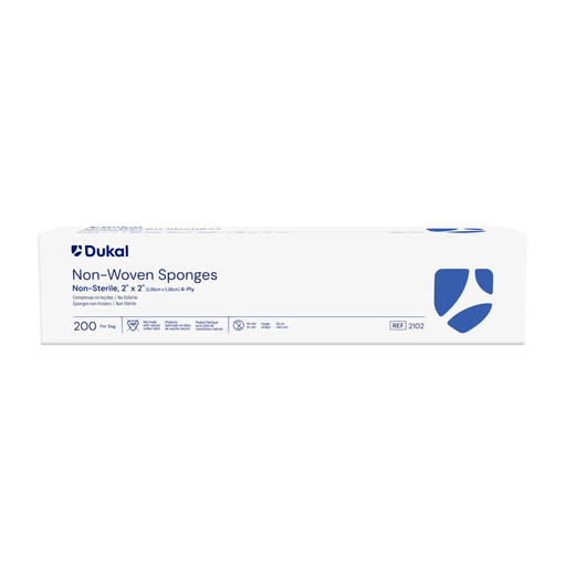 DUKAL CLINISORB NON-WOVEN SPONGES - Clinisorb Non-Woven Sponge, 2" x 2", 4-Ply, Non-Sterile, 200/bg, 20 bg/cs (100 cs/plt) | Quantity - 1x CS