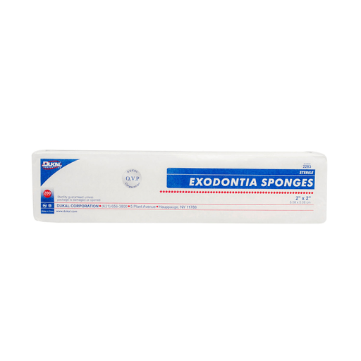 DUKAL WOVEN COTTON GAUZE SPONGESGauze Sponge, 2" x 2", Sterile, 8-Ply, Cotton Filled, 200/bg, 25 bg/cs  | Quantity - 1x CS