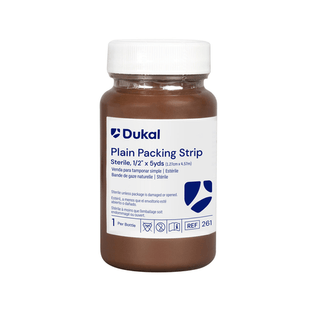 DUKAL ALBA PACKING STRIPS - Plain Packing Strips, " x 5 yds, Sterile, 1/btl, 12 btl/bx | Quantity - 1x BX
