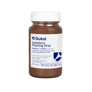 DUKAL ALBA PACKING STRIPS - Iodoform 5% Packing Strips, 1" x 5 yds, Sterile, 1/btl, 12 btl/bx | Quantity - 1x BX